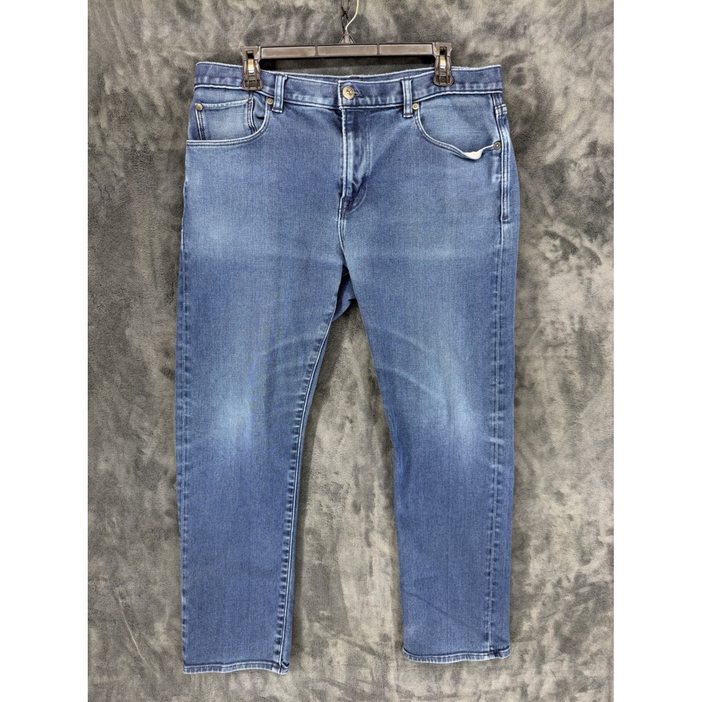 Banana Republic‎ Traveler Slim Jeans Mens 35x30 Blue Medium Wash Stretch Denim